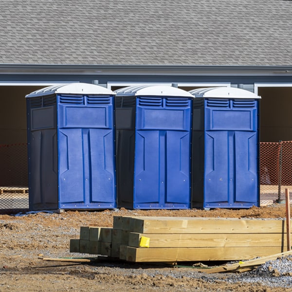 are there any restrictions on what items can be disposed of in the porta potties in Highland Springs